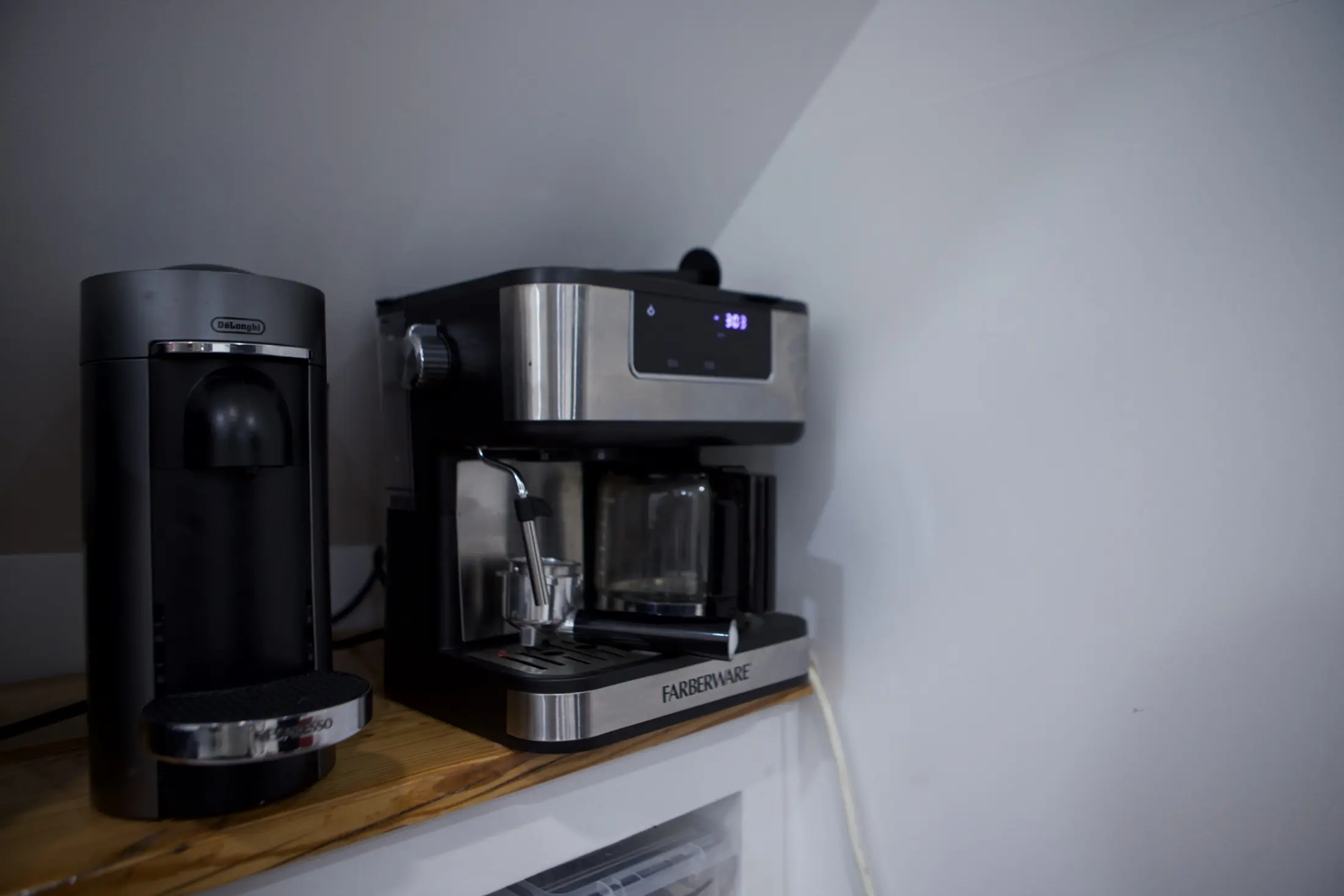 Coffee station inside The Cuco Nest BBQ